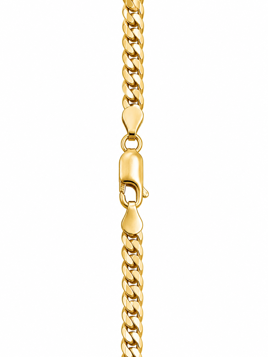 9ct Curb Link Chain 45cm 4mm - detail view
