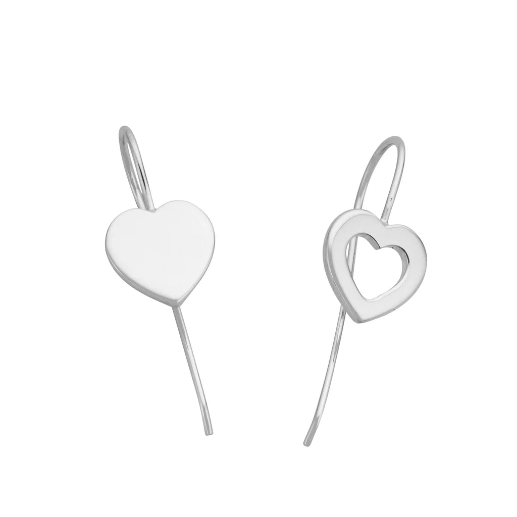 Sterling Silver Love Goes Around Earrings - detail view