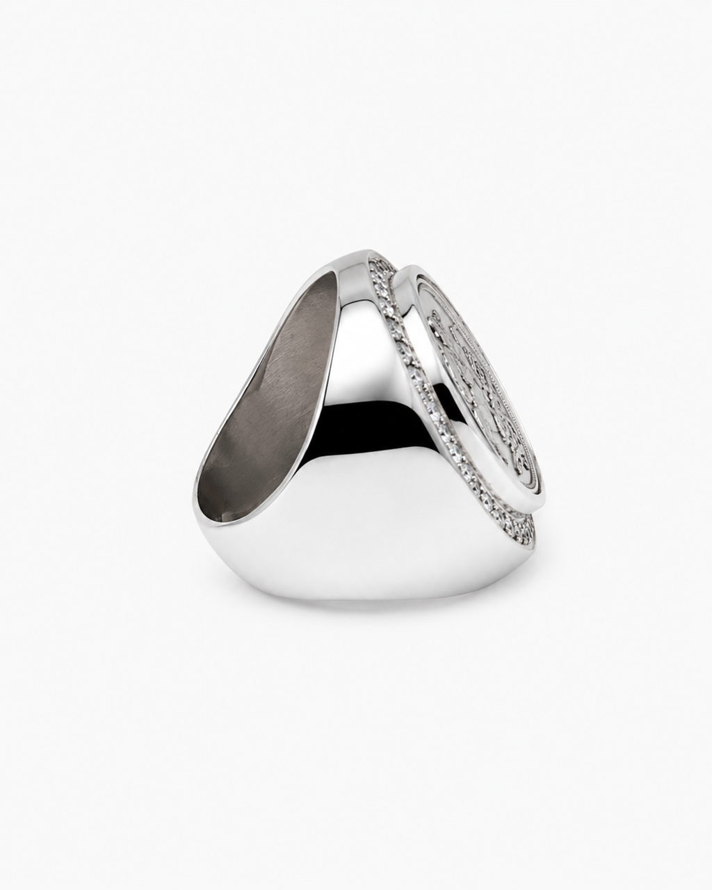 2025 Sovereign Silver Ring With CZ - detail view