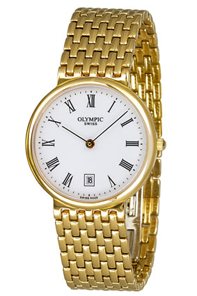 Olympic Swiss Gold Men s Pinnacle Watch - detail view