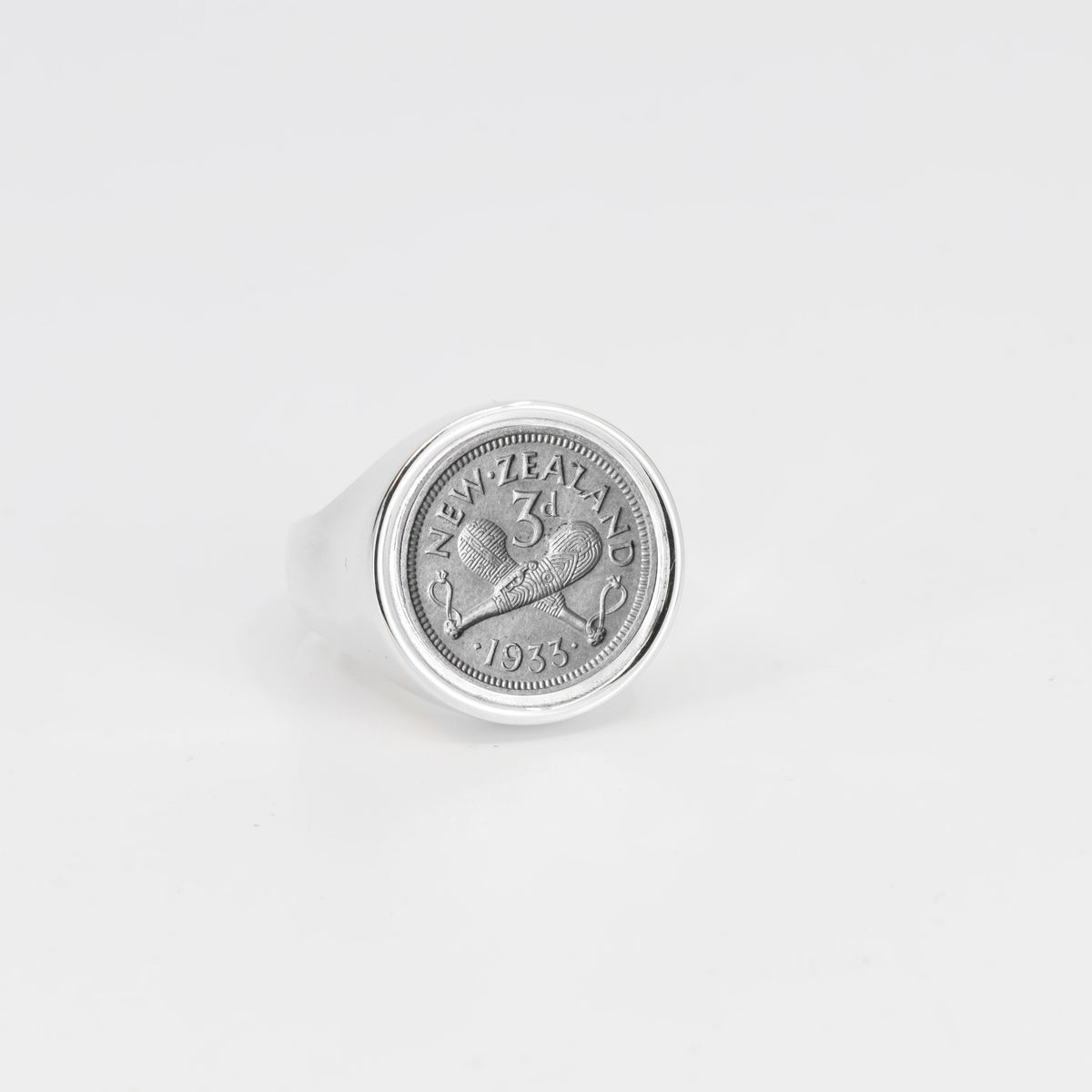 Sterling Silver 3 Pence / Three Pence Coin Ring - product image