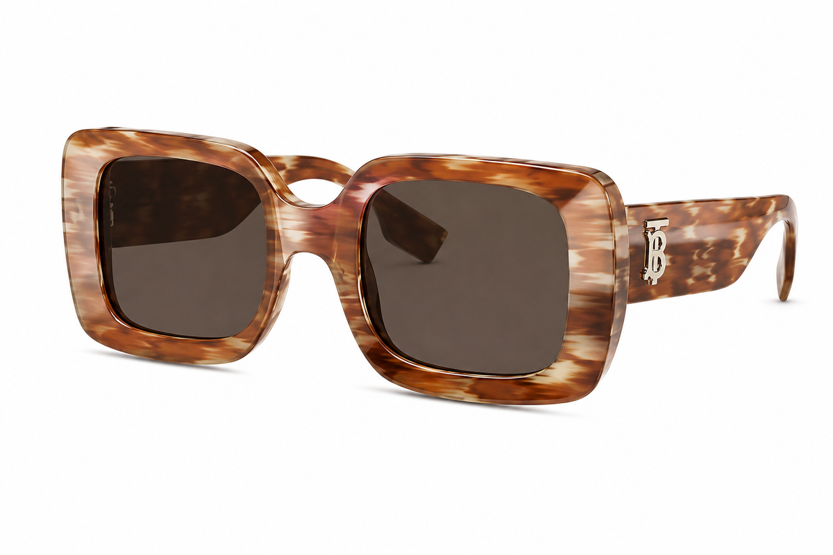 Burberry Delilah BE4327 Brown Tortoise Sunglasses - front view