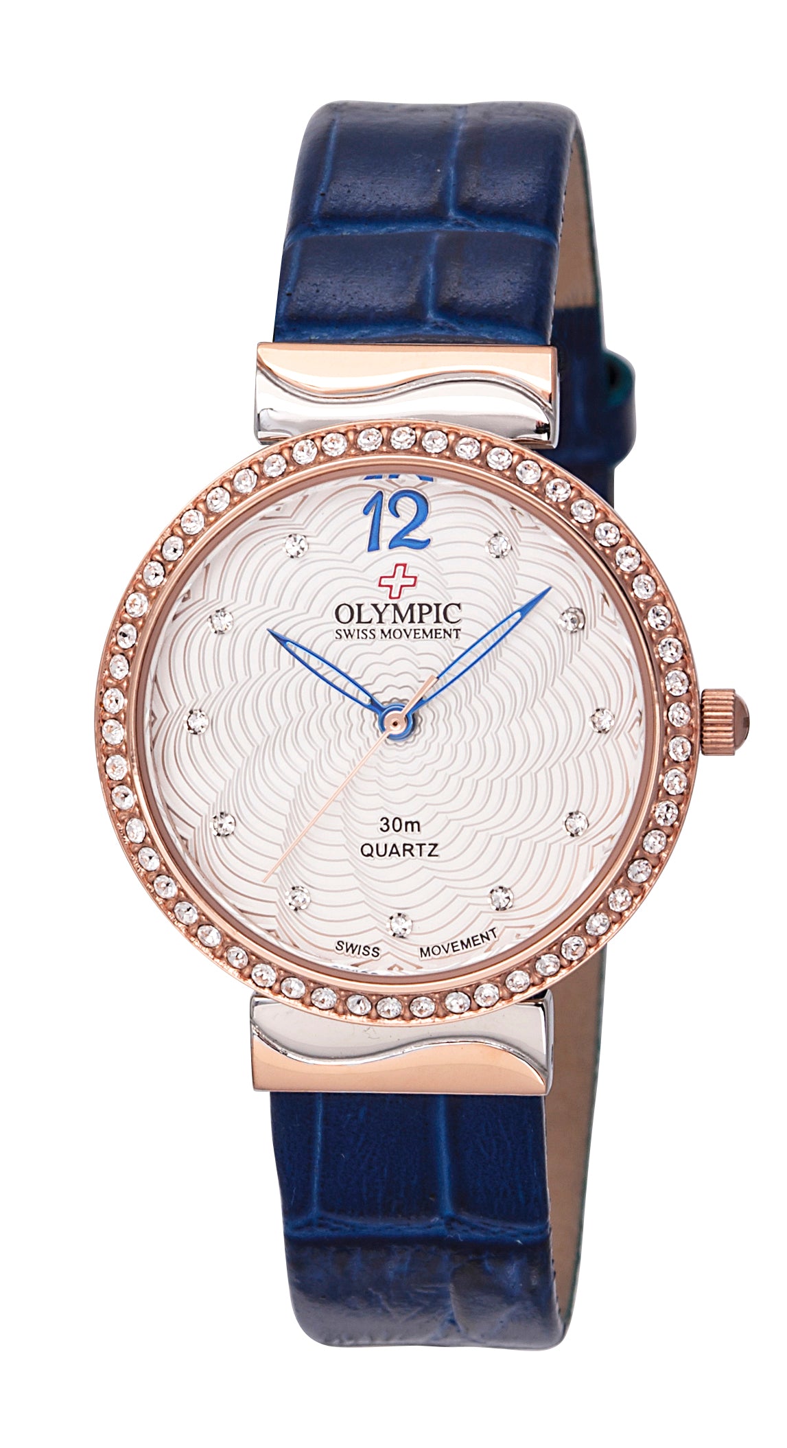 Olympic Ladies Stainless Steel Rose Gold Plate Watch - product image
