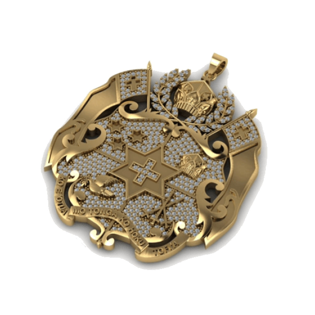 Boss Tongan Diamond Pendant - jewellery product photo on white background