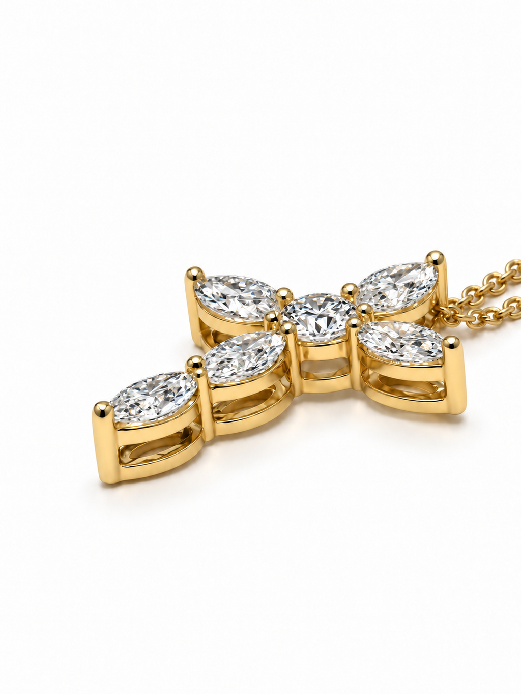 9ct Marquise Cross 1.34ct