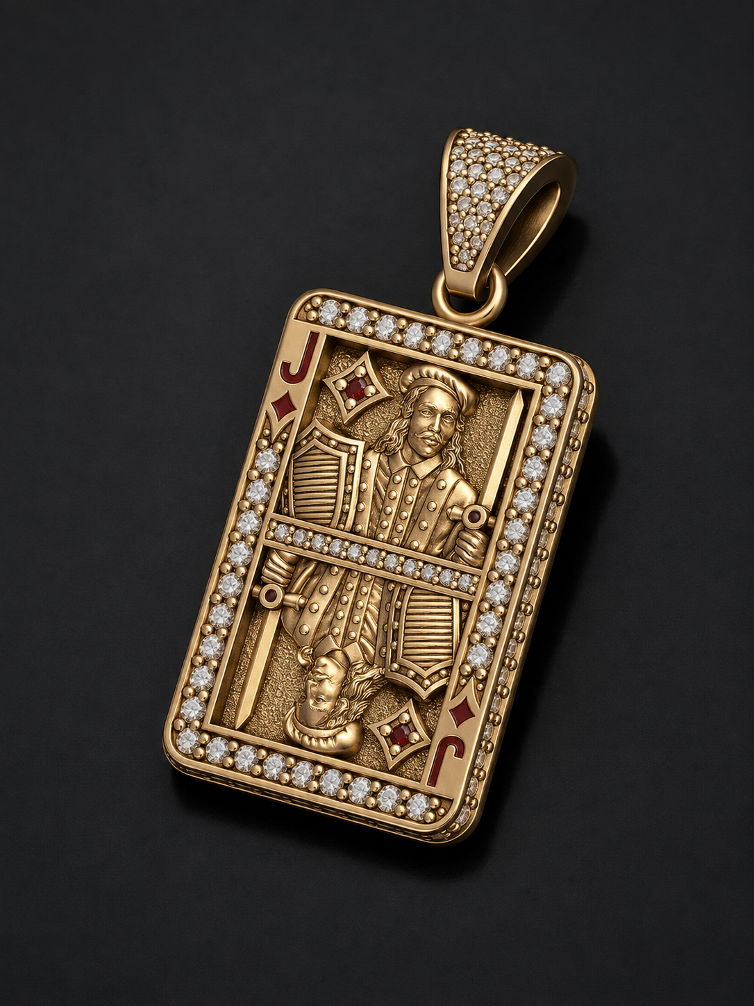 Diamond Jack Card Pendant - Casino Royale - detail view