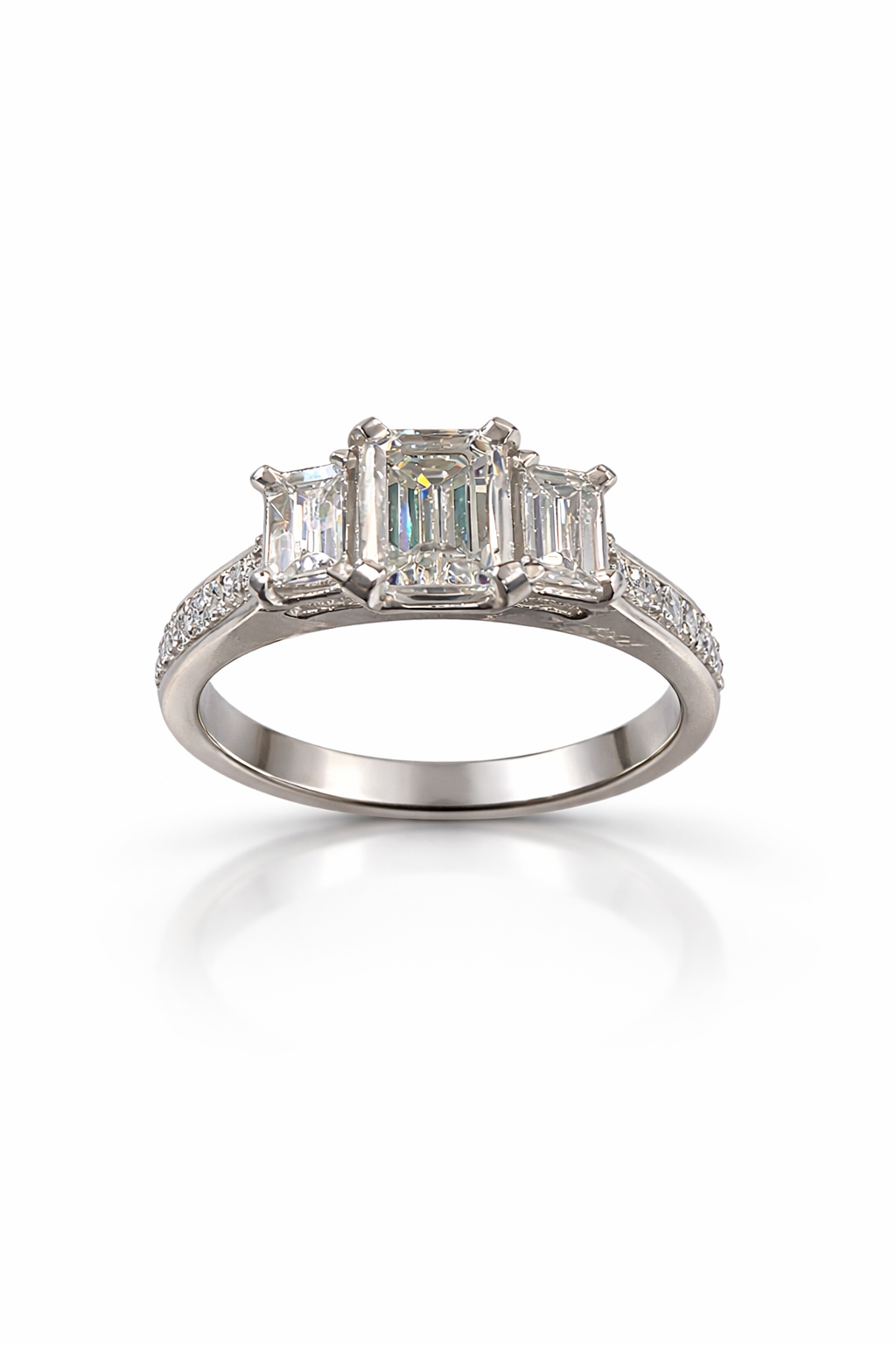 Elegant Three-Stone Diamond Ring - product image