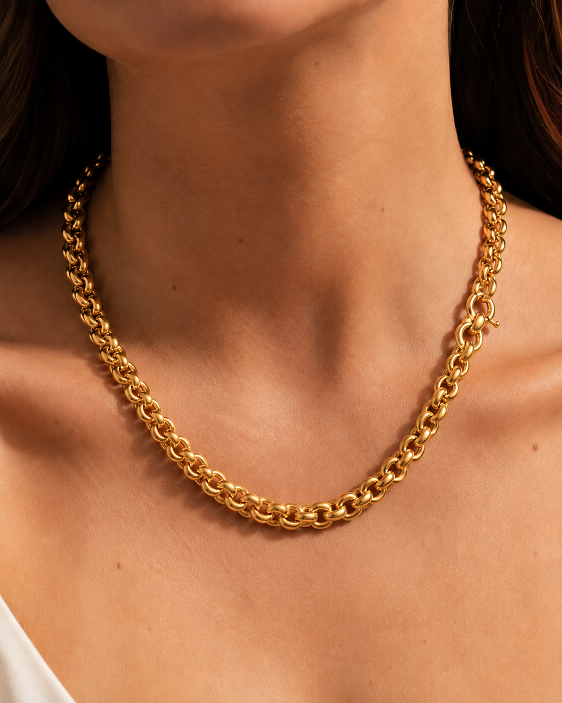 9ct Belcher Chain - detail view