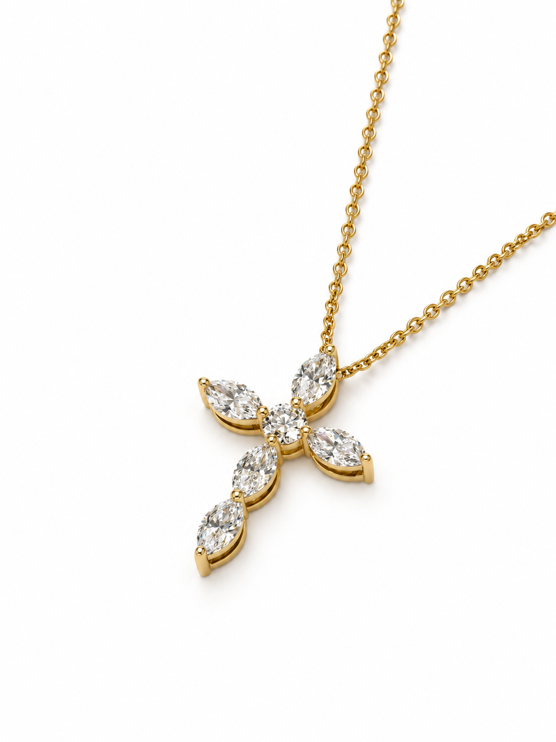 9ct Marquise Cross 1.34ct