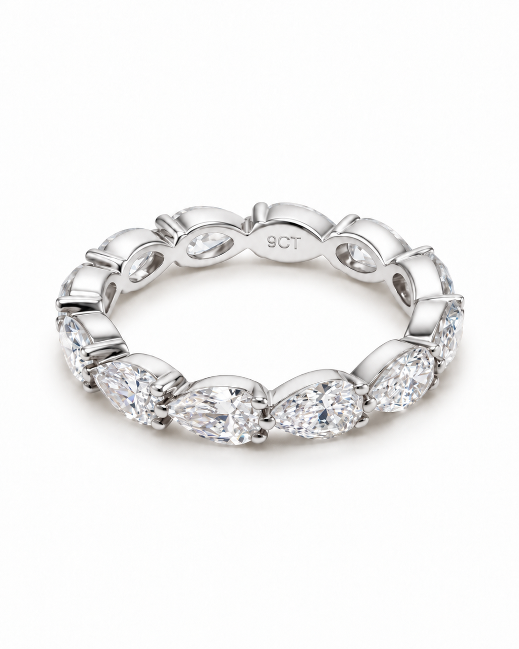9ct Pear Shape Infinite Band