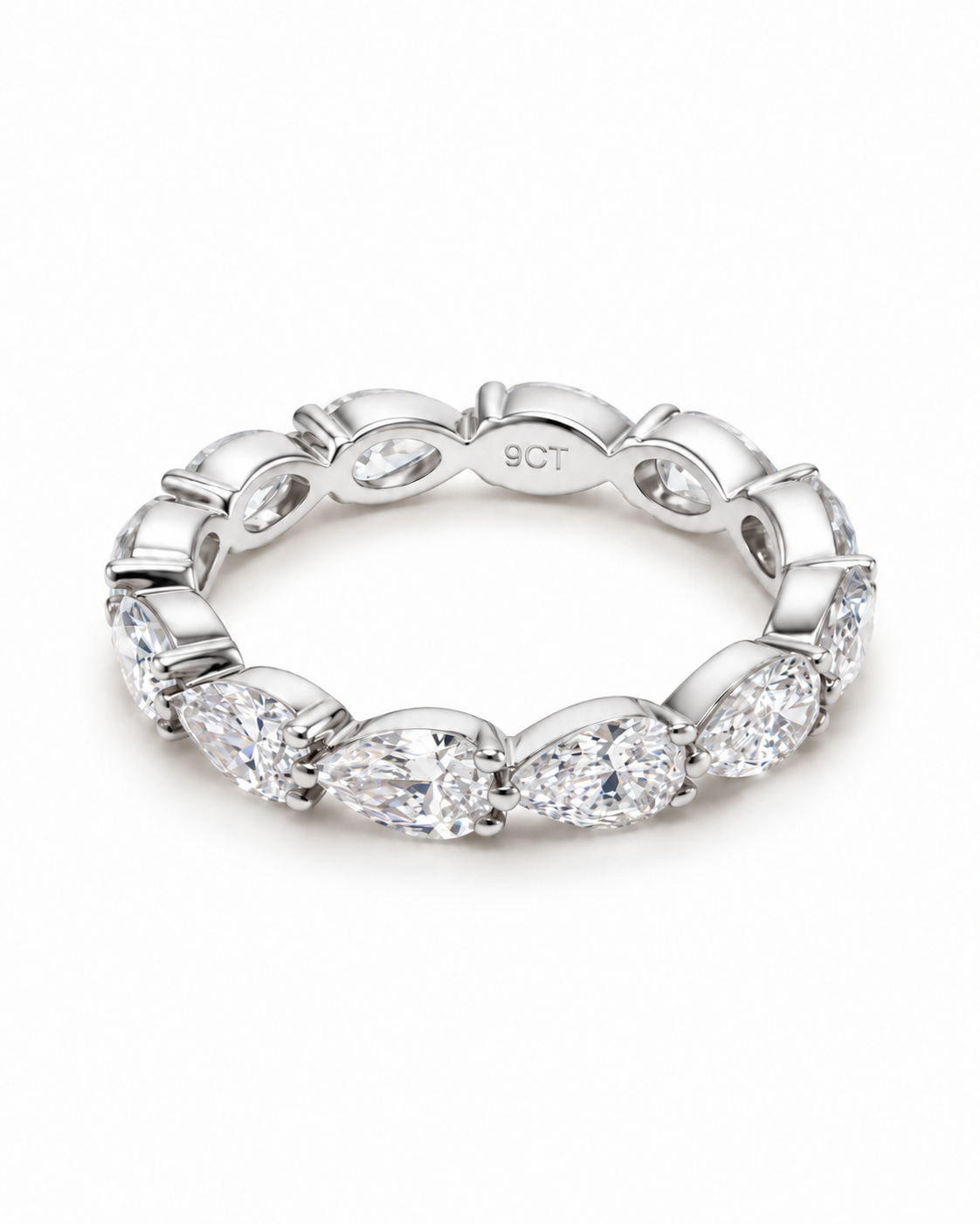 9ct Pear Shape Infinite Band