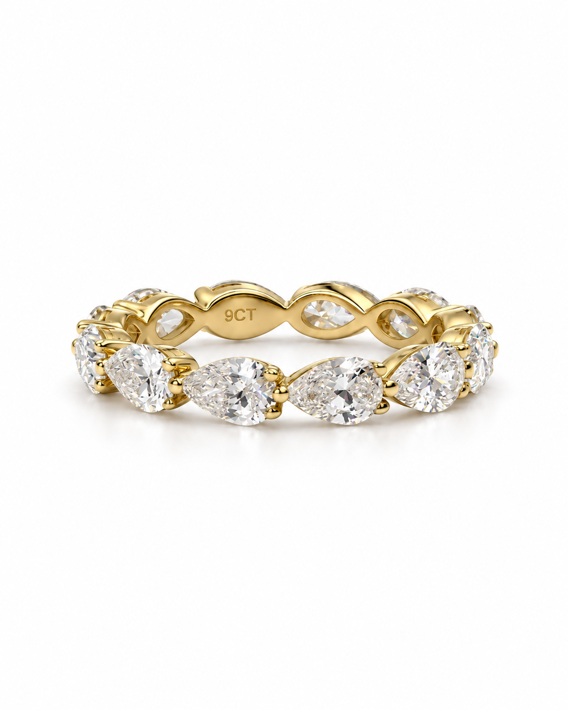 9ct Pear Shape Infinite Band