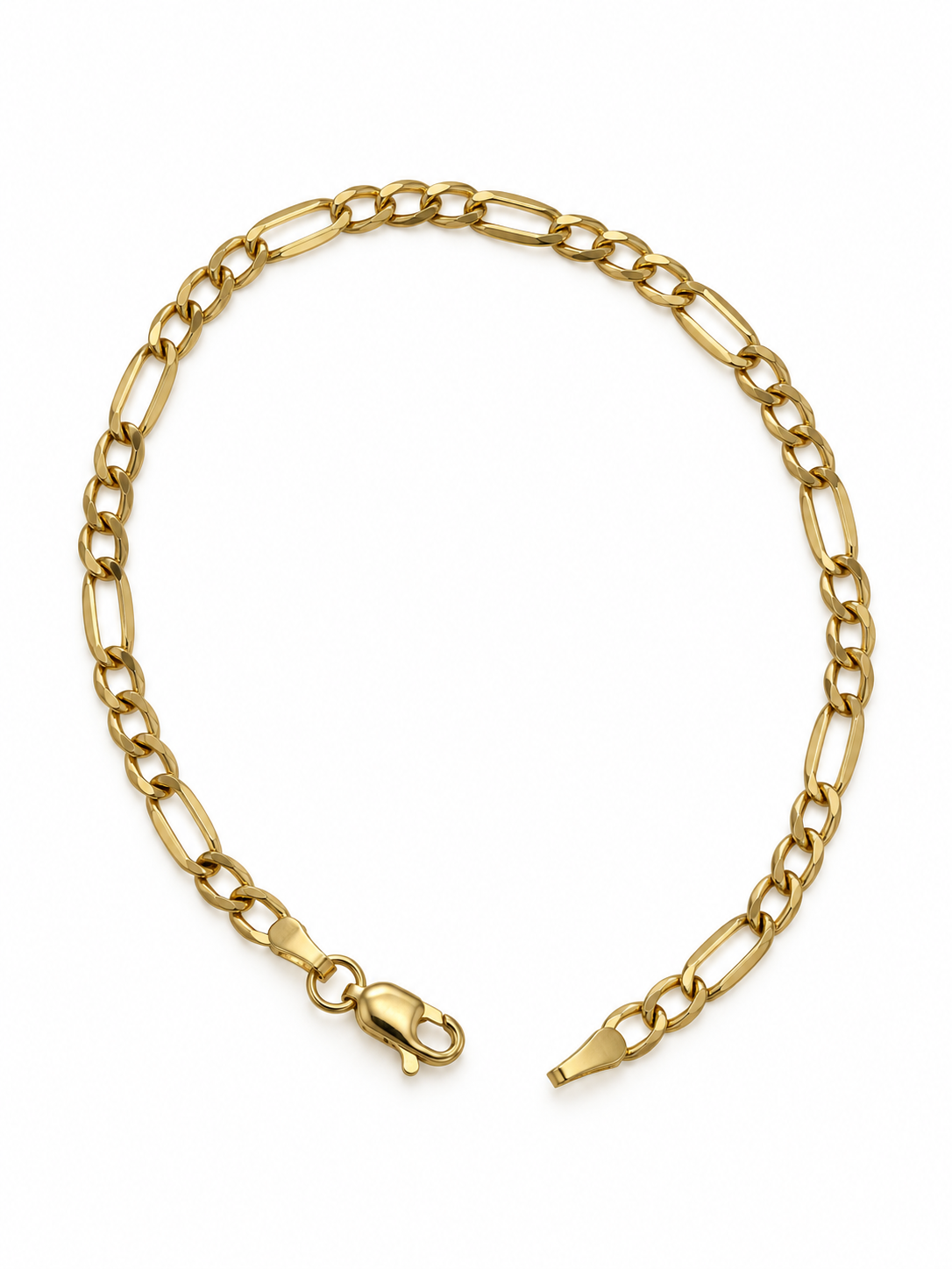 9ct Figaro Gold Chain 19.5cm