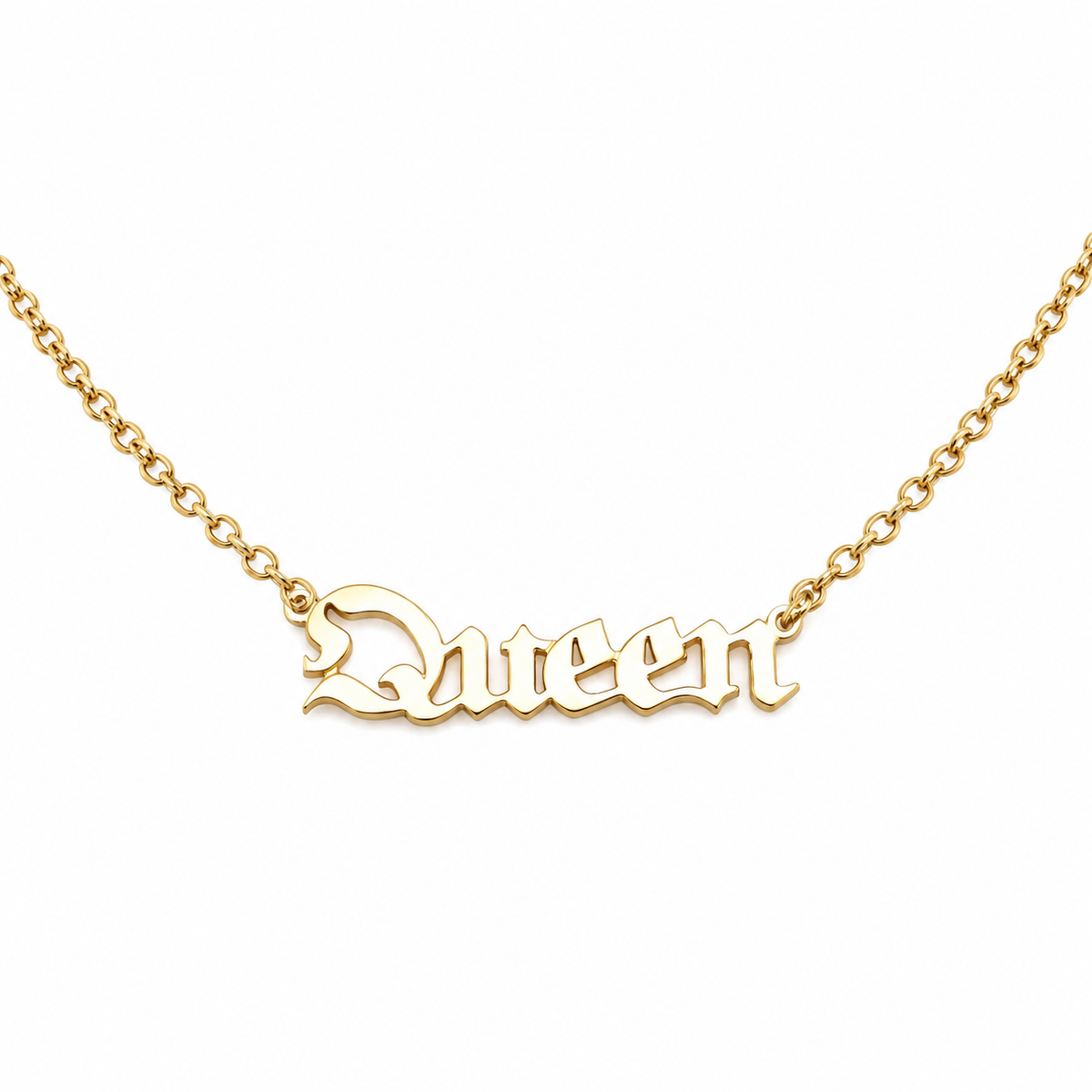 9ct Gold Queen Necklace-45cm - product image