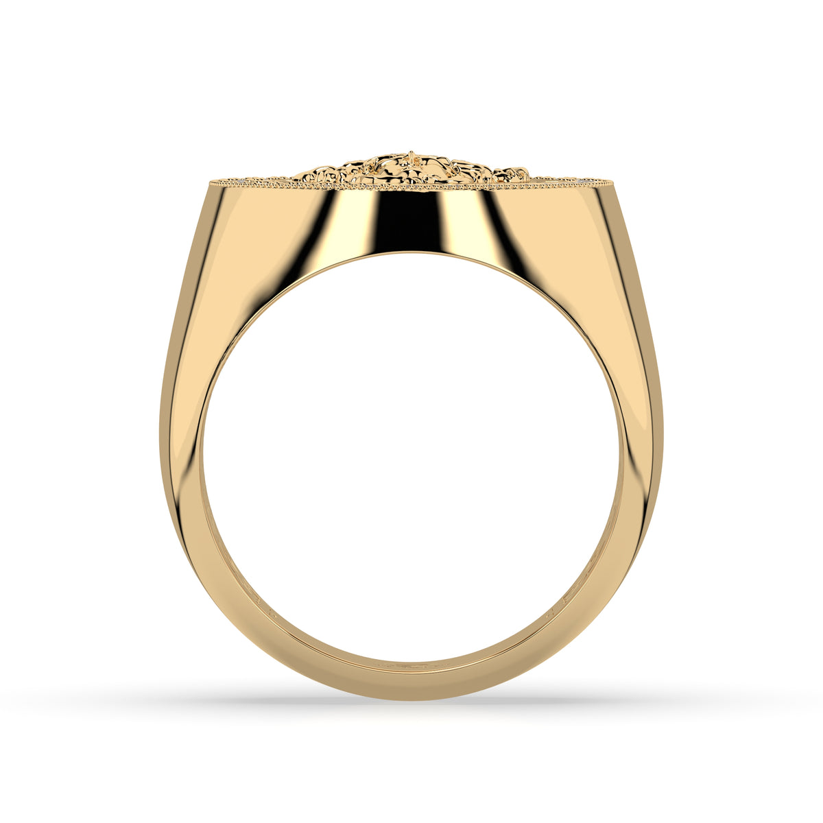 9ct Gold and Diamond Mythology Medusa Ring - additional view