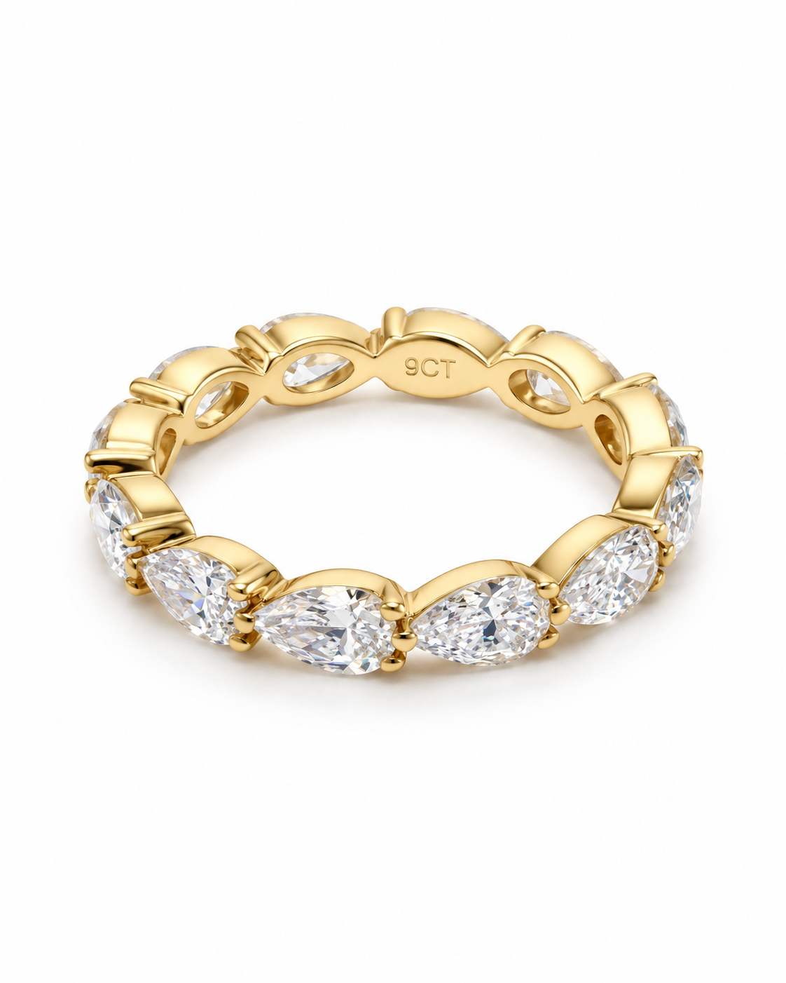 9ct Pear Shape Infinite Band