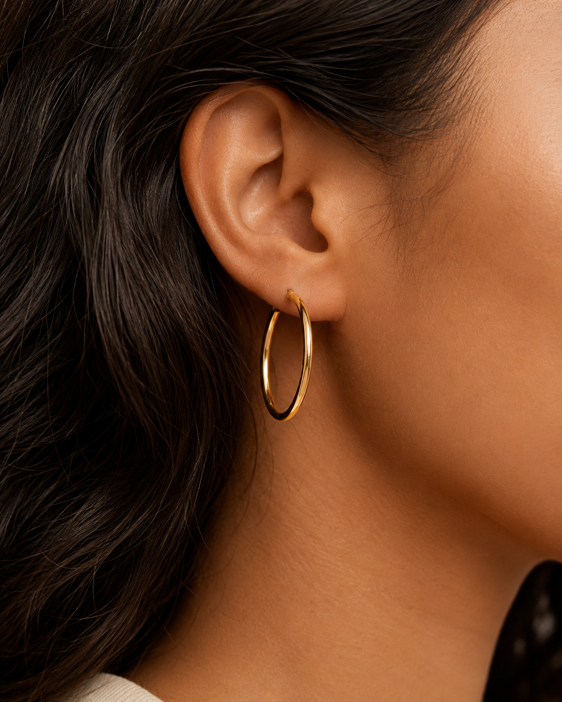 34mm 9ct Hoops Earrings - product image