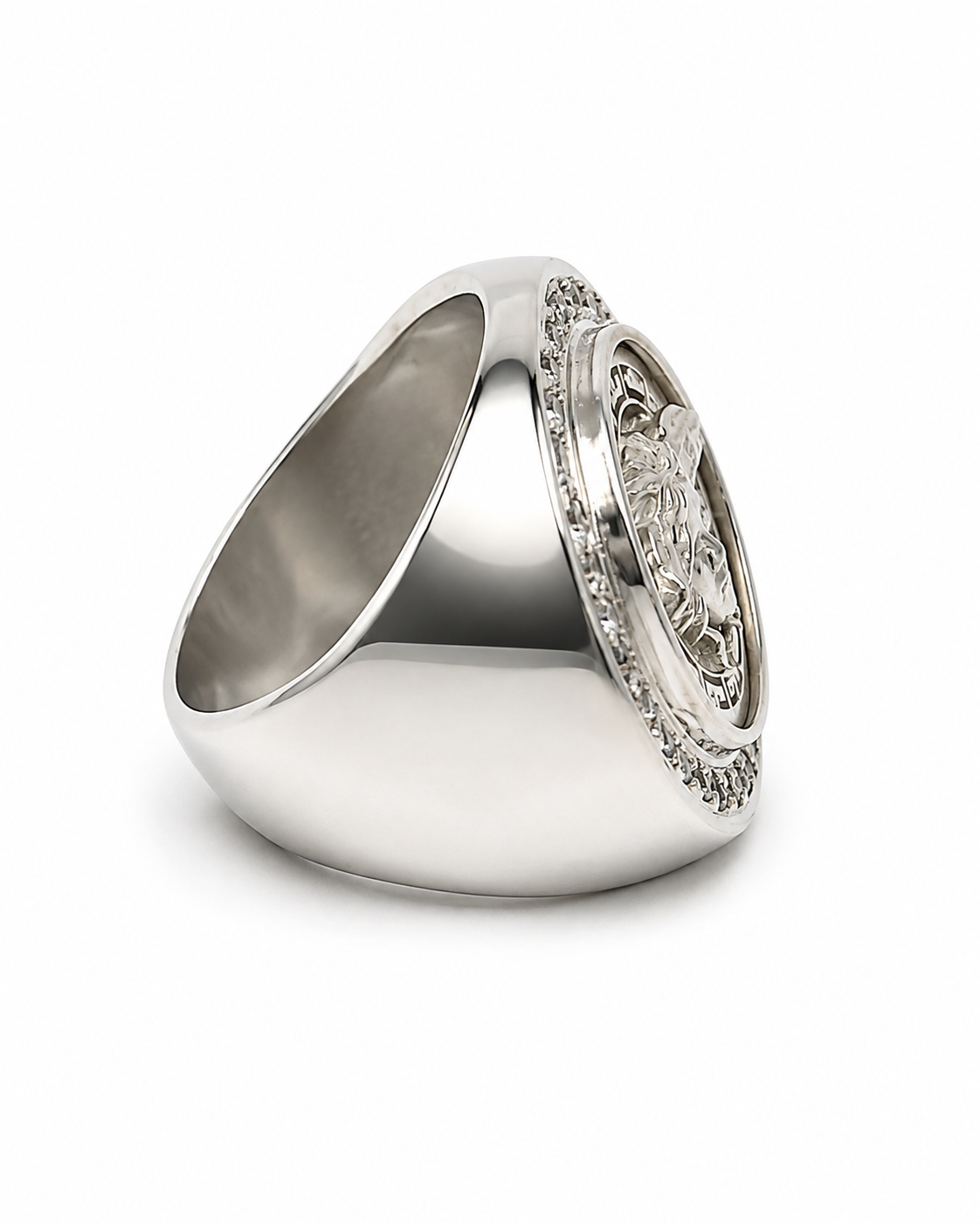 Medusa Sterling Silver Medusa With CZ - detail view