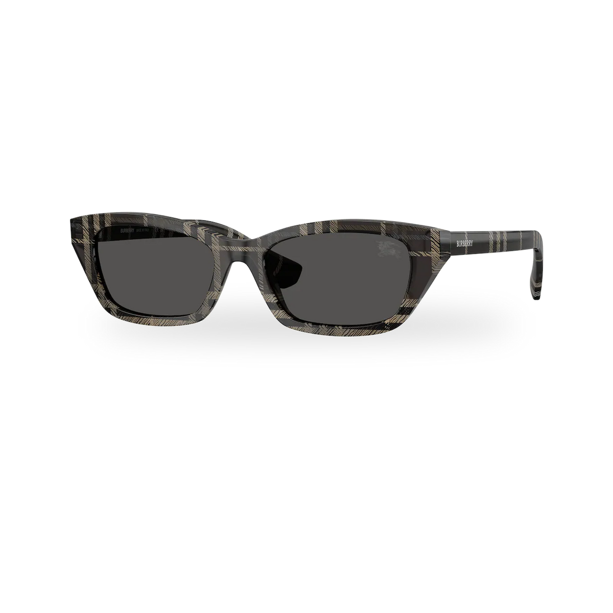 Burberry BE4488 Sunglasses in Check Grey with Dark Grey lenses - transparent supplier photo with soft shadow
