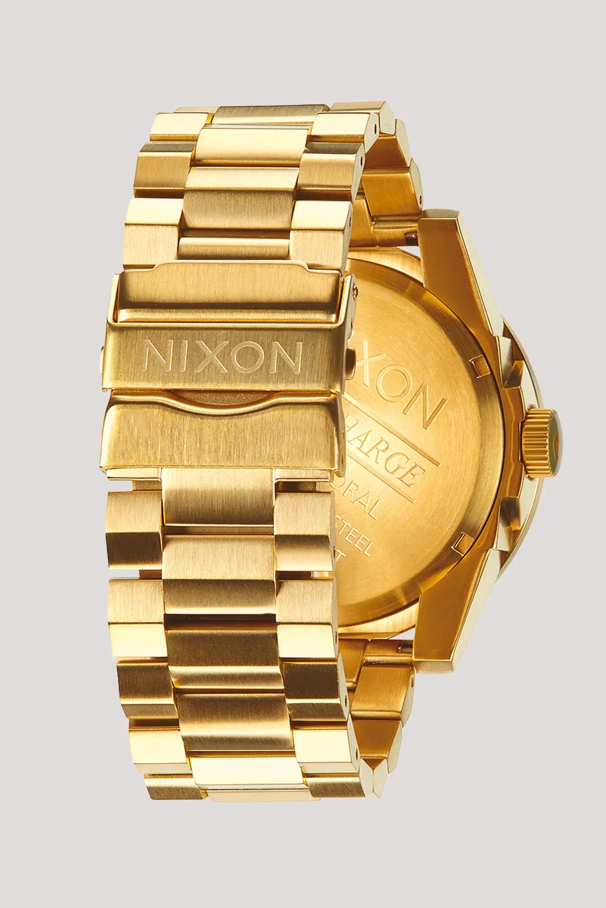 Nixon Corporal all gold watch detail