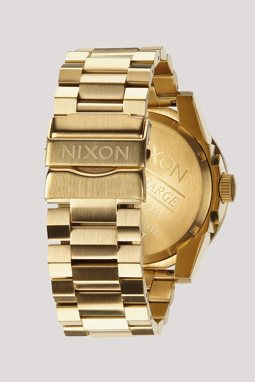 Nixon Corporal all gold black watch side view