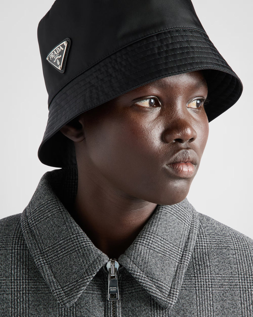 Prada Re-Nylon Bucket Hat - detail view