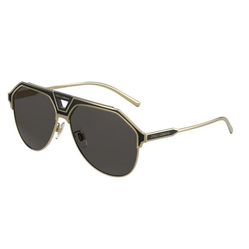 Dolce & Gabbana Aviator gold Sunglasses - front view