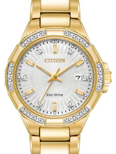 Citizen Eco-Drive Ladies Watch EW2462-51A - detail view