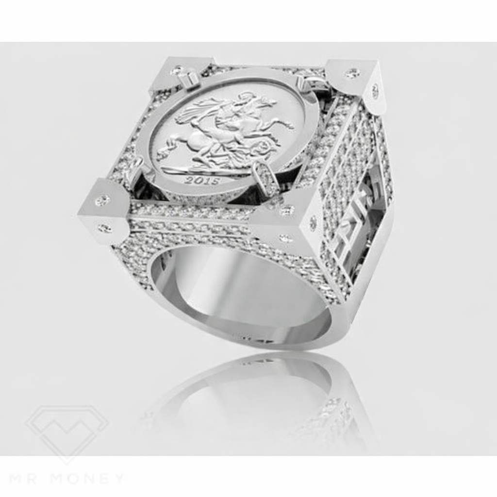 Limited Edition Silver Boss Sovereign Ring from Mr Money NZ