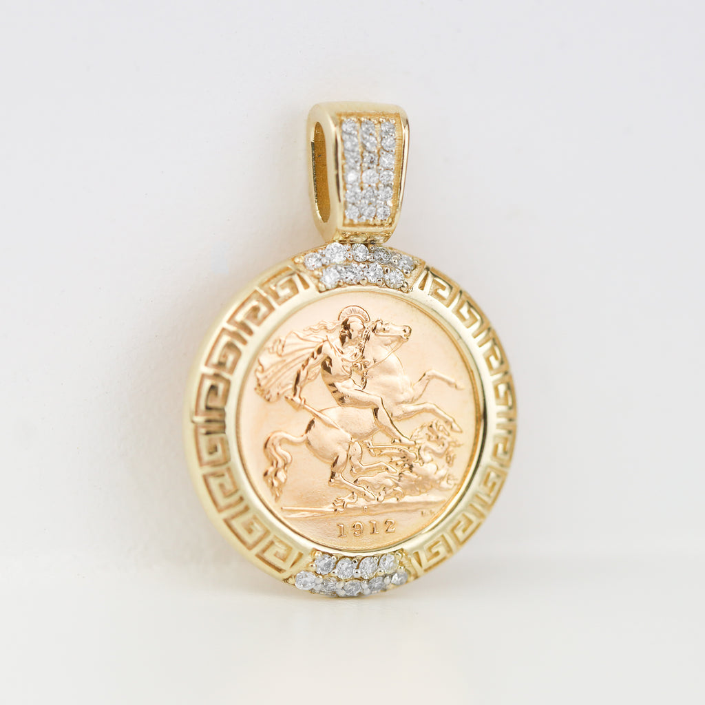 Greek Key Diamond Odyssey Pendant - product image