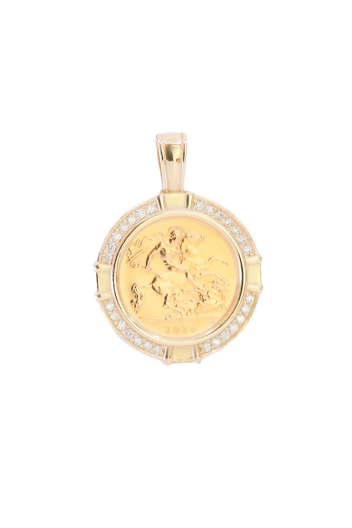 Half Sovereign Diamond Pendant from Mr Money NZ