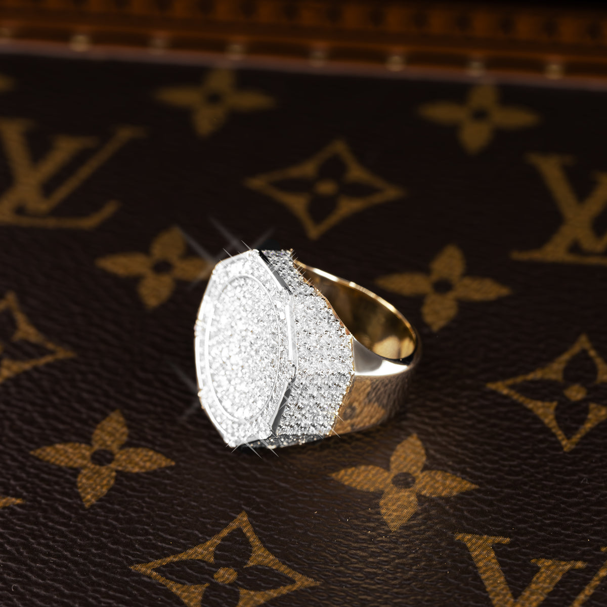 9ct Octagon Iced Out Ring original product photo