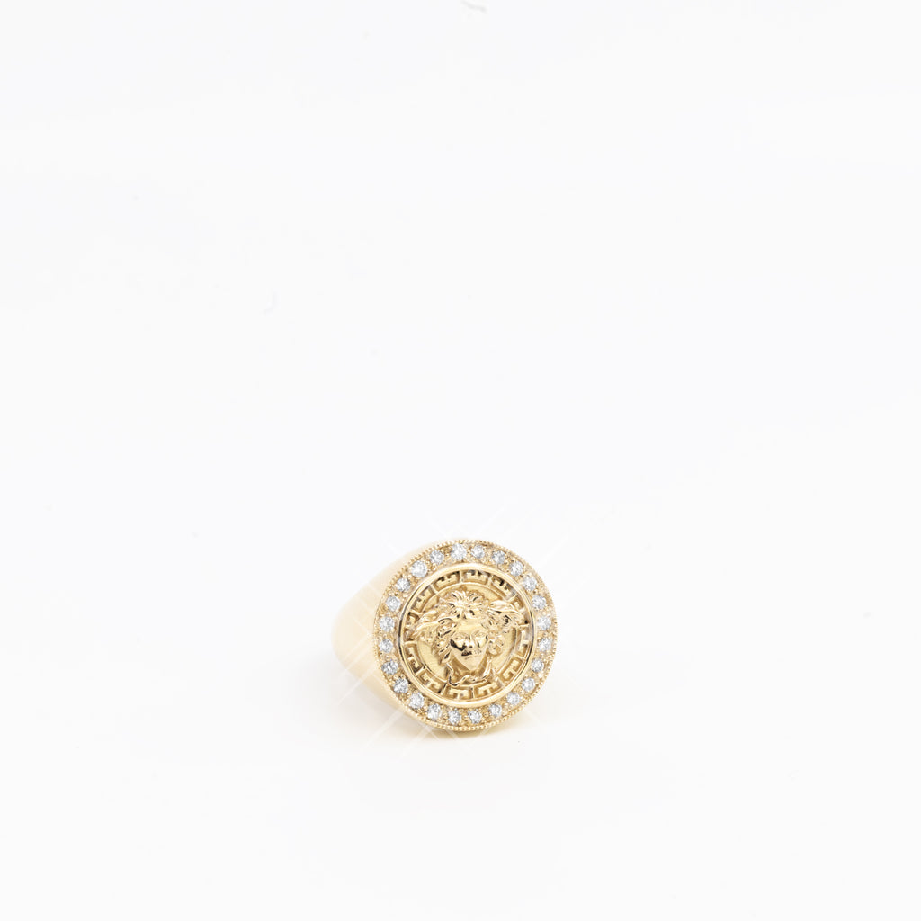 9ct Gold and Diamond Mythology Medusa Ring - additional view