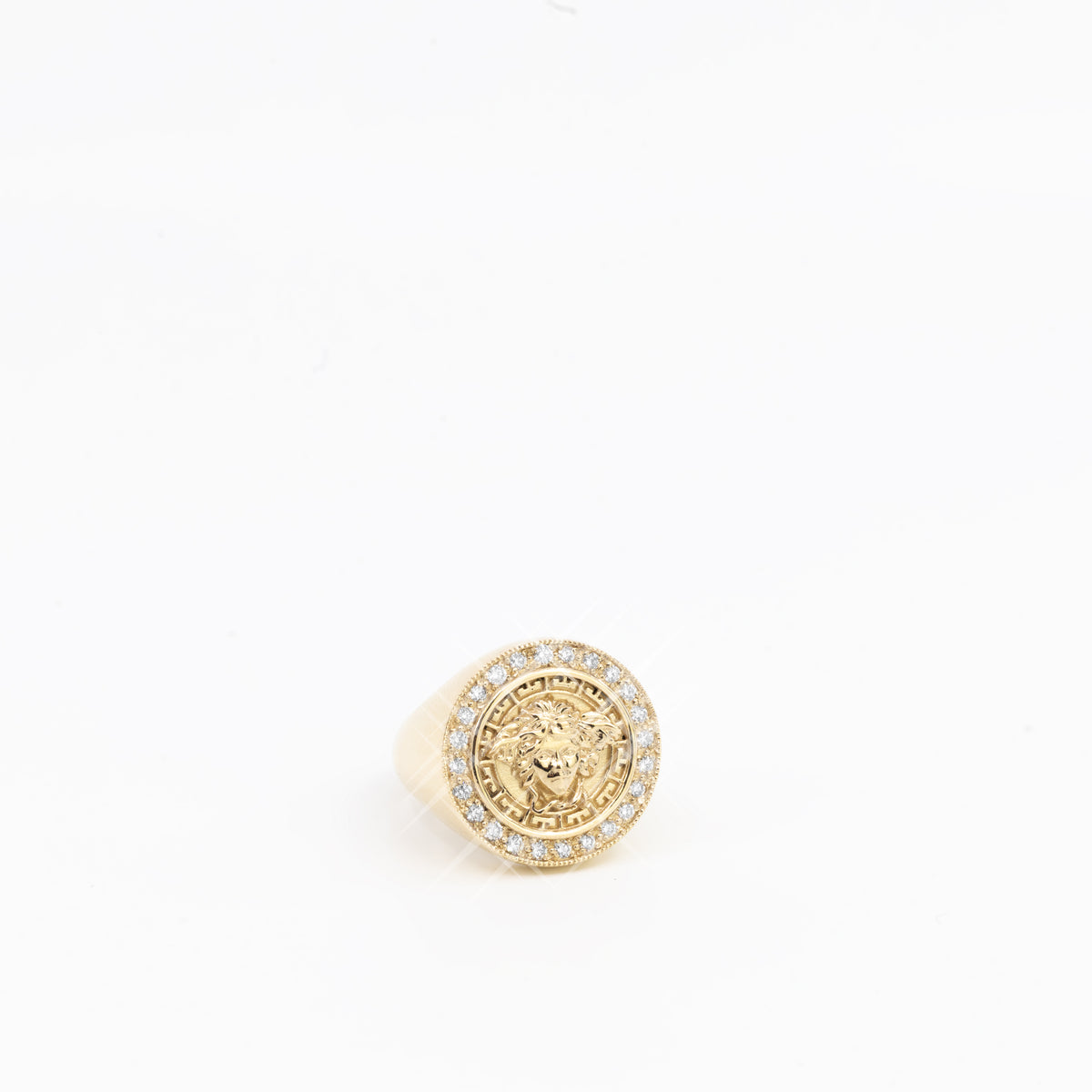 9ct Gold and Diamond Mythology Medusa Ring - additional view