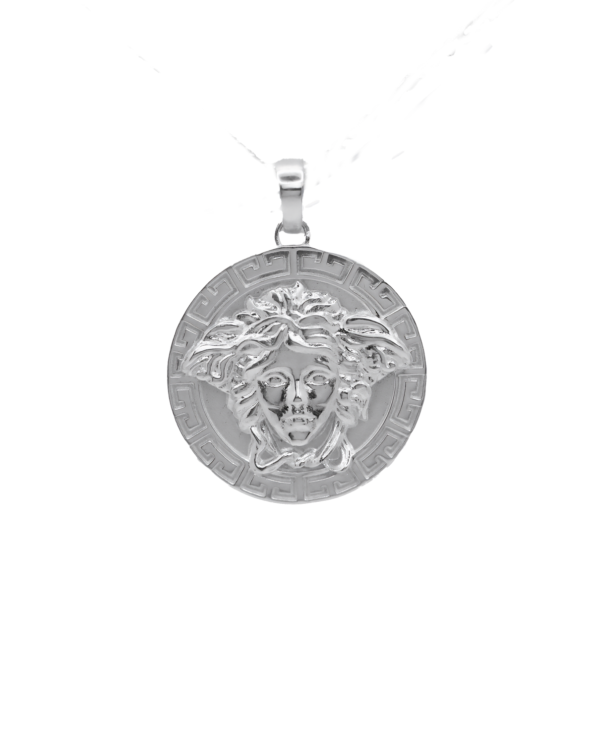 Sterling Silver Mythology Medusa Pendant Large + Complimentary Chain - product image
