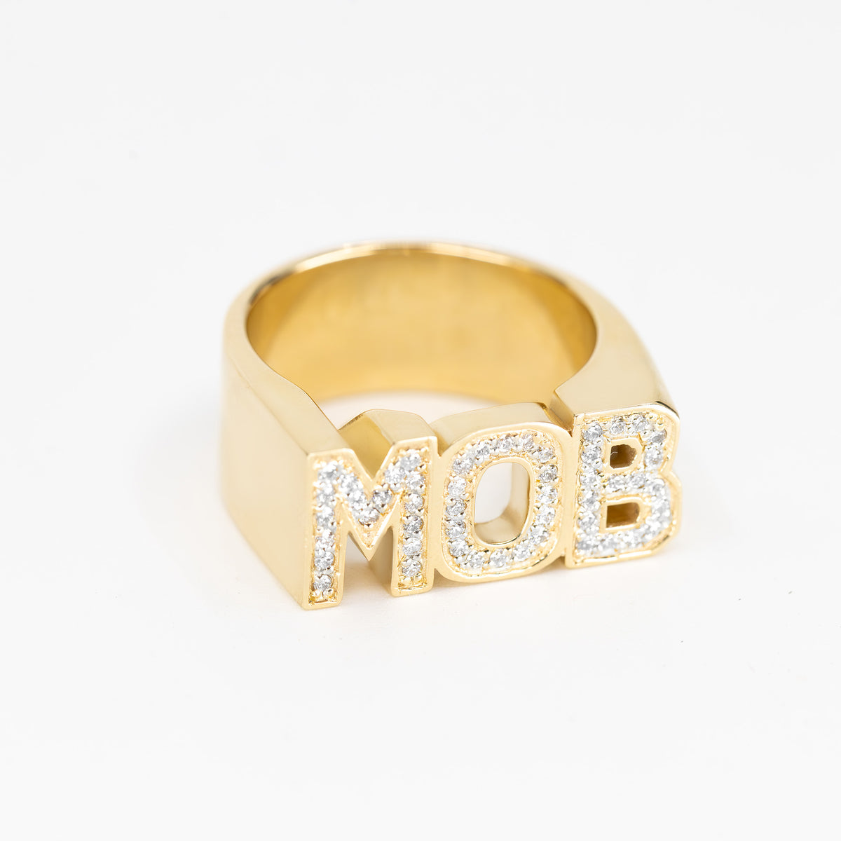 9ct MOB Ring with Diamonds - product image