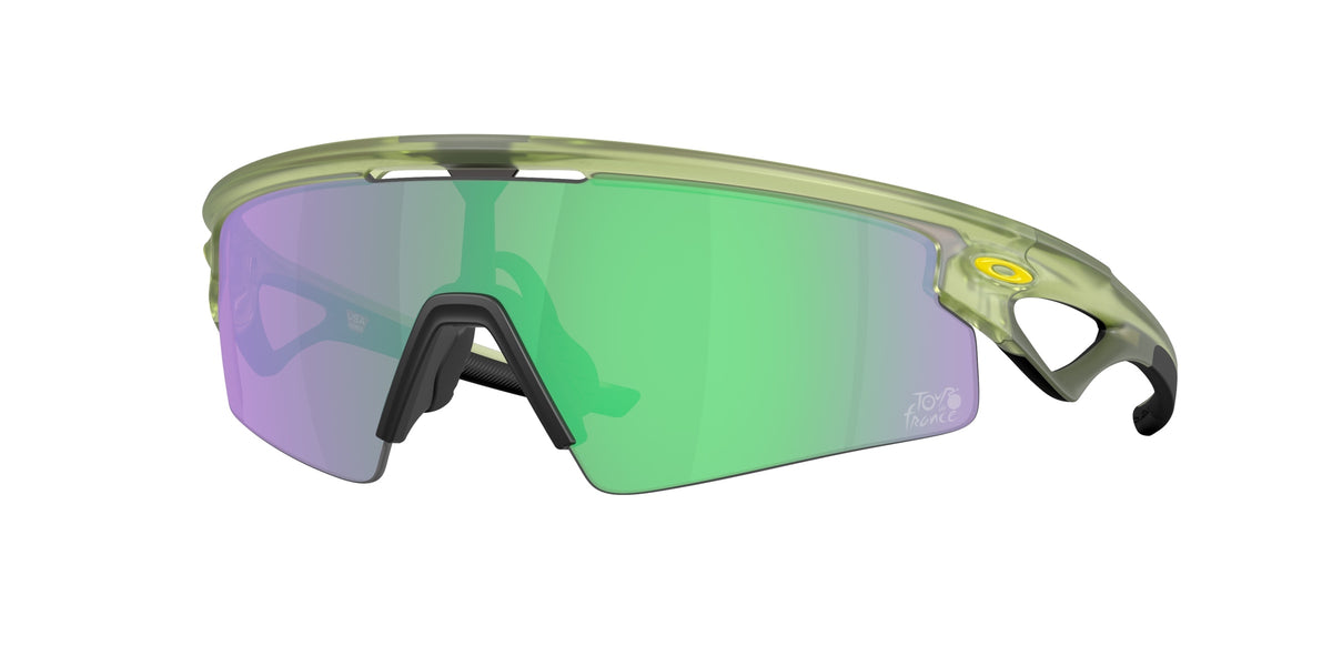 Oakley 0OO9531 Sphaera Strike Sunglasses in Matte fern with Prizm road jade lenses