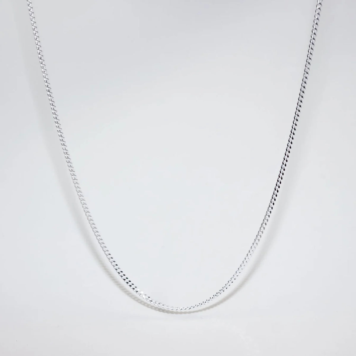 Sterling Silver Diamond Cut Curb Link Chain 2mm - product image
