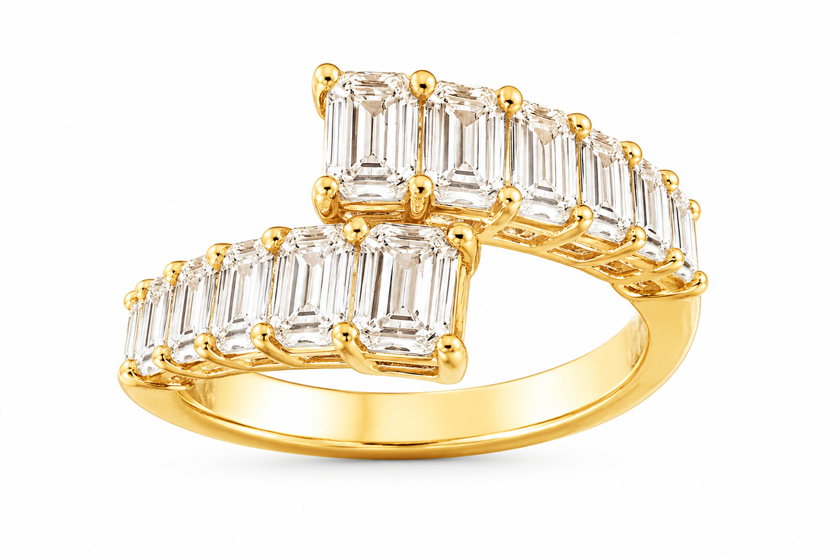 Baguette Eternity Ring 2.55cts - detail view