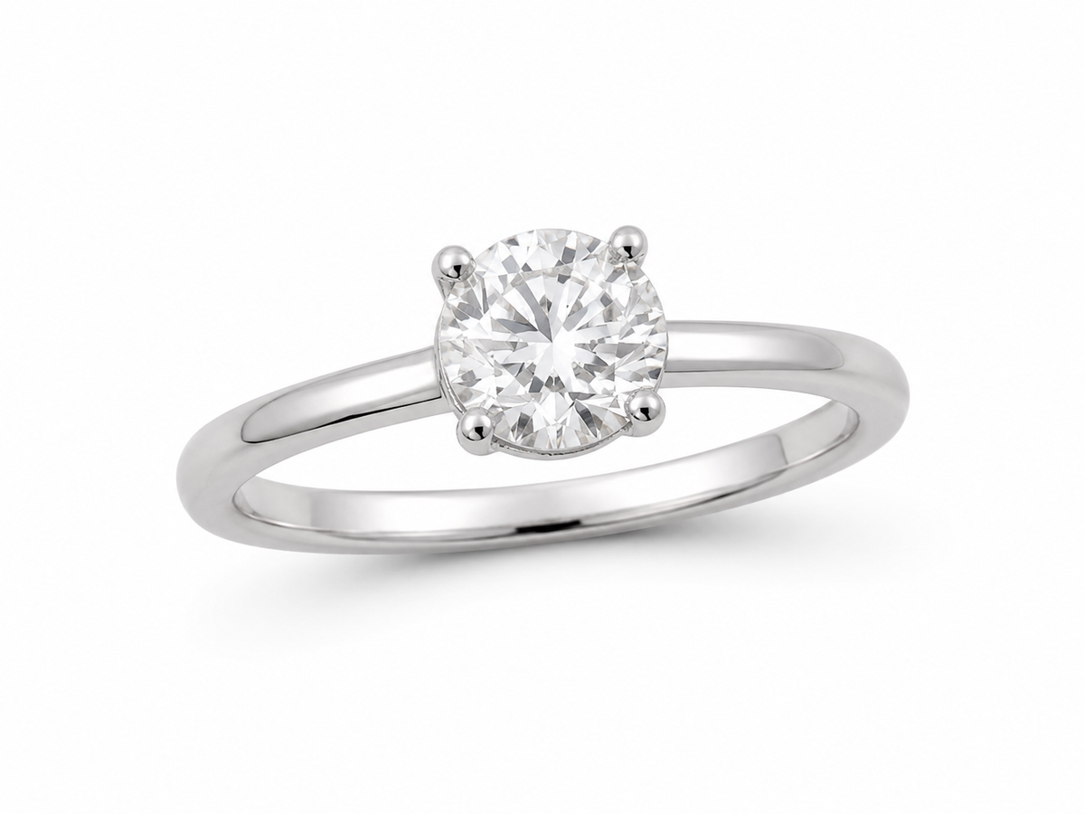 Cubic Zirconia Solitaire Ring - product image