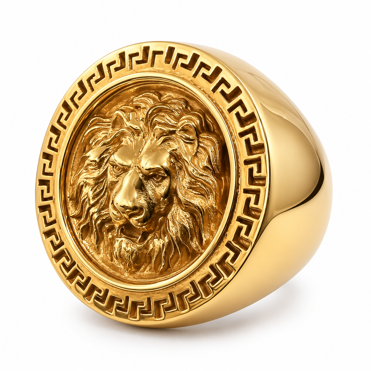 9ct Lion Mythology Medusa Ring - product image