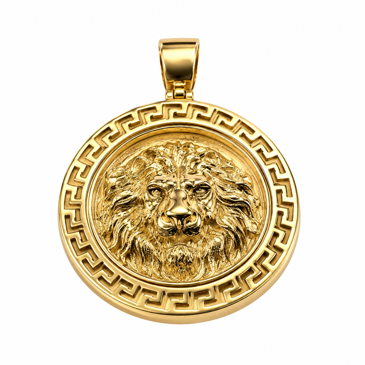 9ct Lion Frame Pendant - Mythology Medusa - product image
