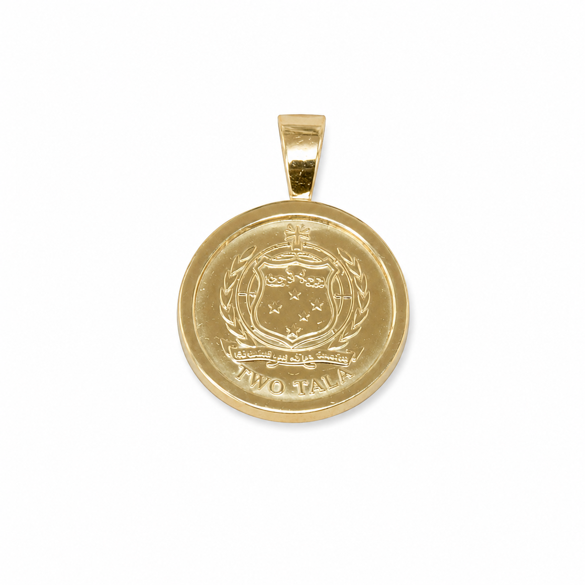 9ct Gold Samoan Coin Pendant - product image
