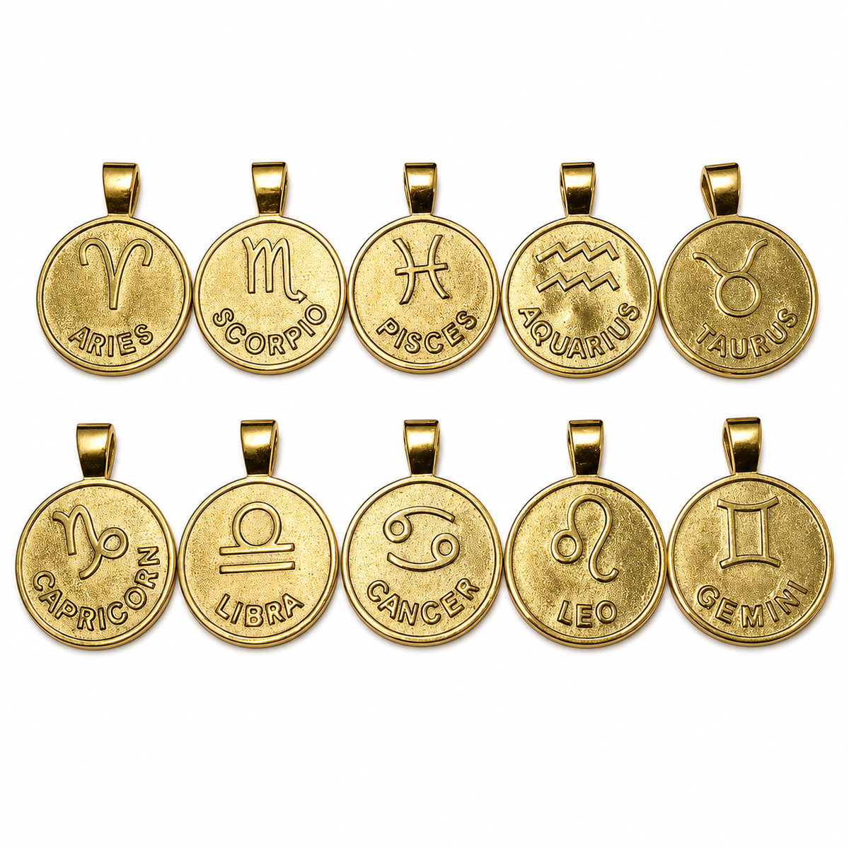 9ct Gold Star Sign Pendants - product image