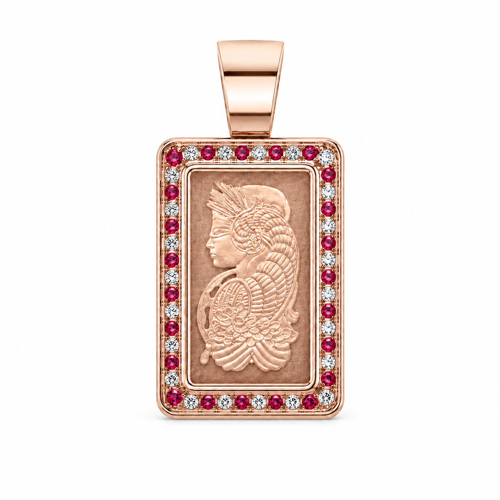 5g Pamp Swiss Lady Fortuna Ruby - side view