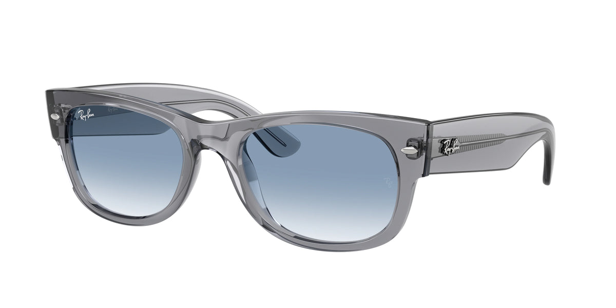 Ray-Ban RB0832S Mega Wayfarer II Sunglasses - Grey / Clear Gradient Blue - original supplier photo