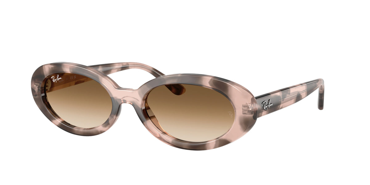 Ray-Ban RB2223 Sunglasses - Opal Pink Havana / Clear Gradient Brown - original supplier photo