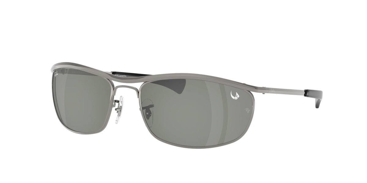 Ray-Ban RB3119M Olympian I Deluxe Sunglasses - Gunmetal / Green Mirror Silver - original supplier photo