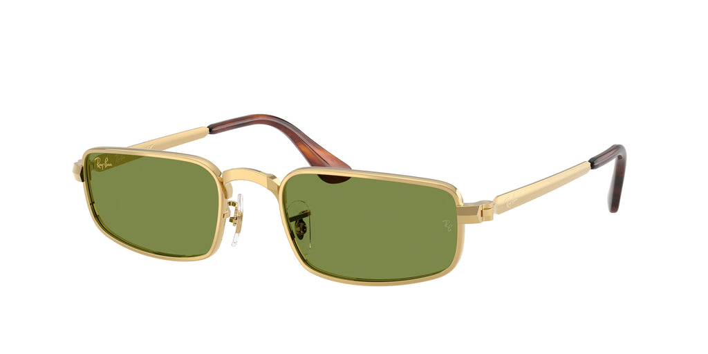 Ray-Ban RB3927 BY A$AP Rocky Sunglasses in Arista gold with Green lenses - original supplier photo