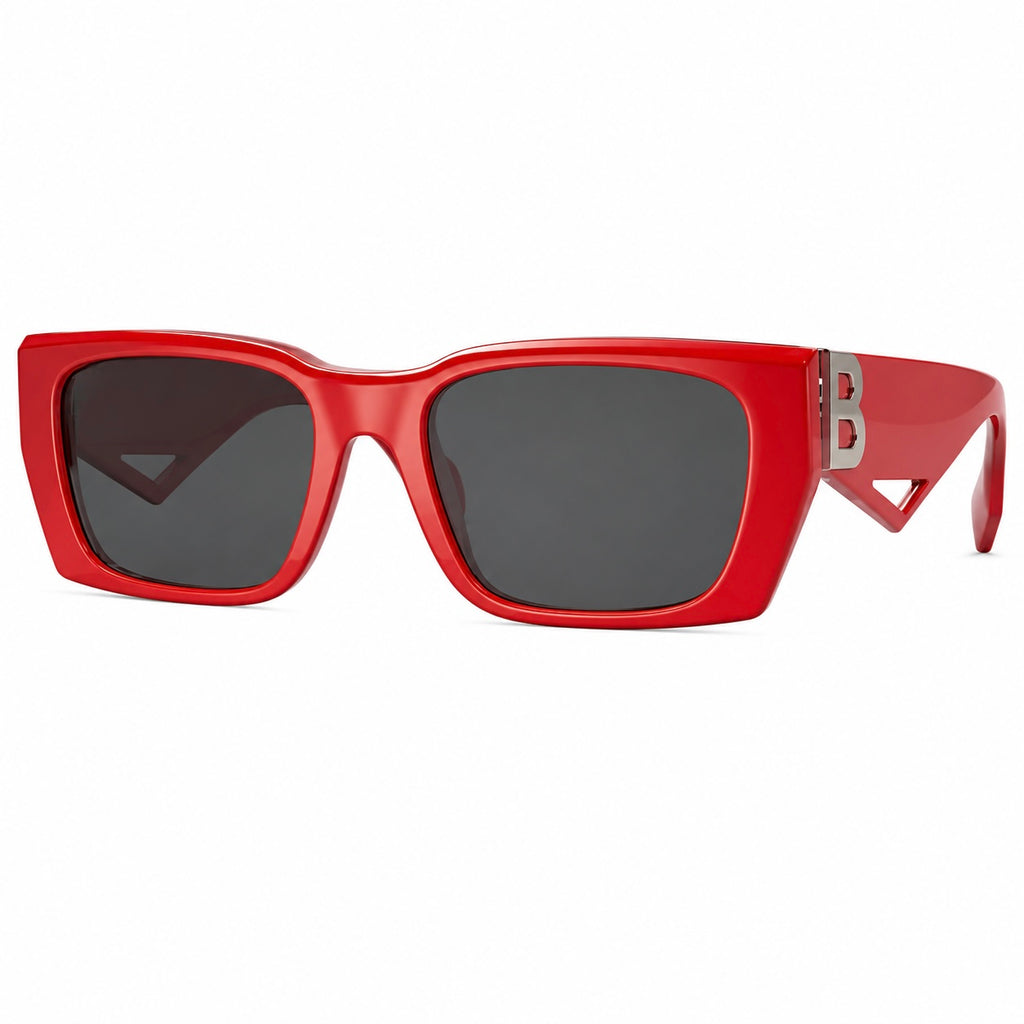 Burberry Poppy BE4336 Red Rectangle Sunglasses - front view